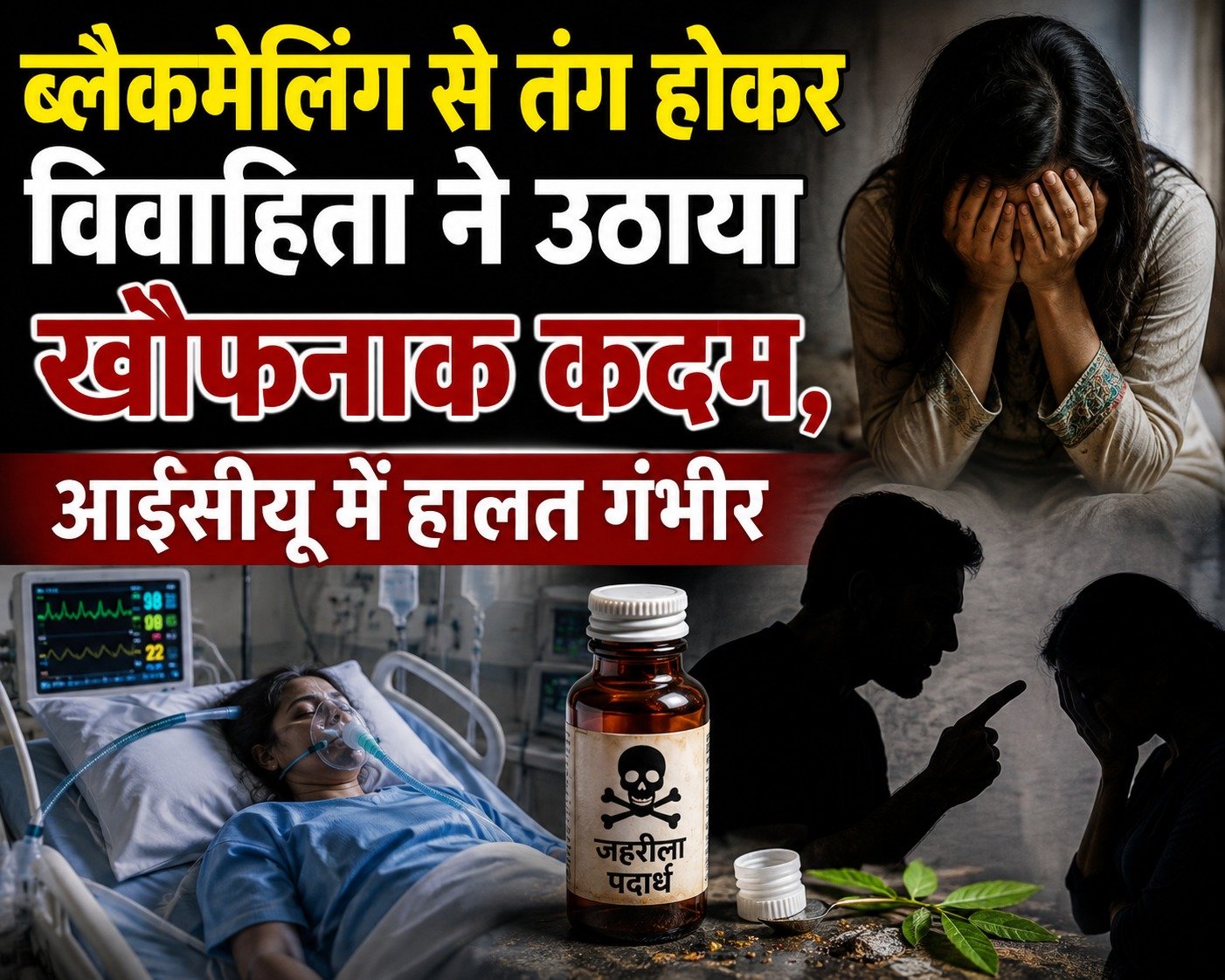 हरिद्वार में ब्लैकमेलिंग से परेशान नवविवाहिता ने निगला जहरीला पदार्थ