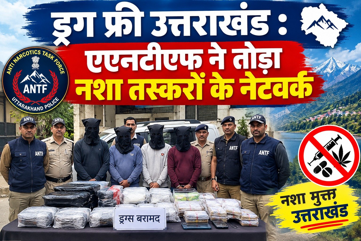 ड्रग फ्री उत्तराखंड : एएनटीएफ ने तोड़ा नशा तस्करों के नेटवर्क
