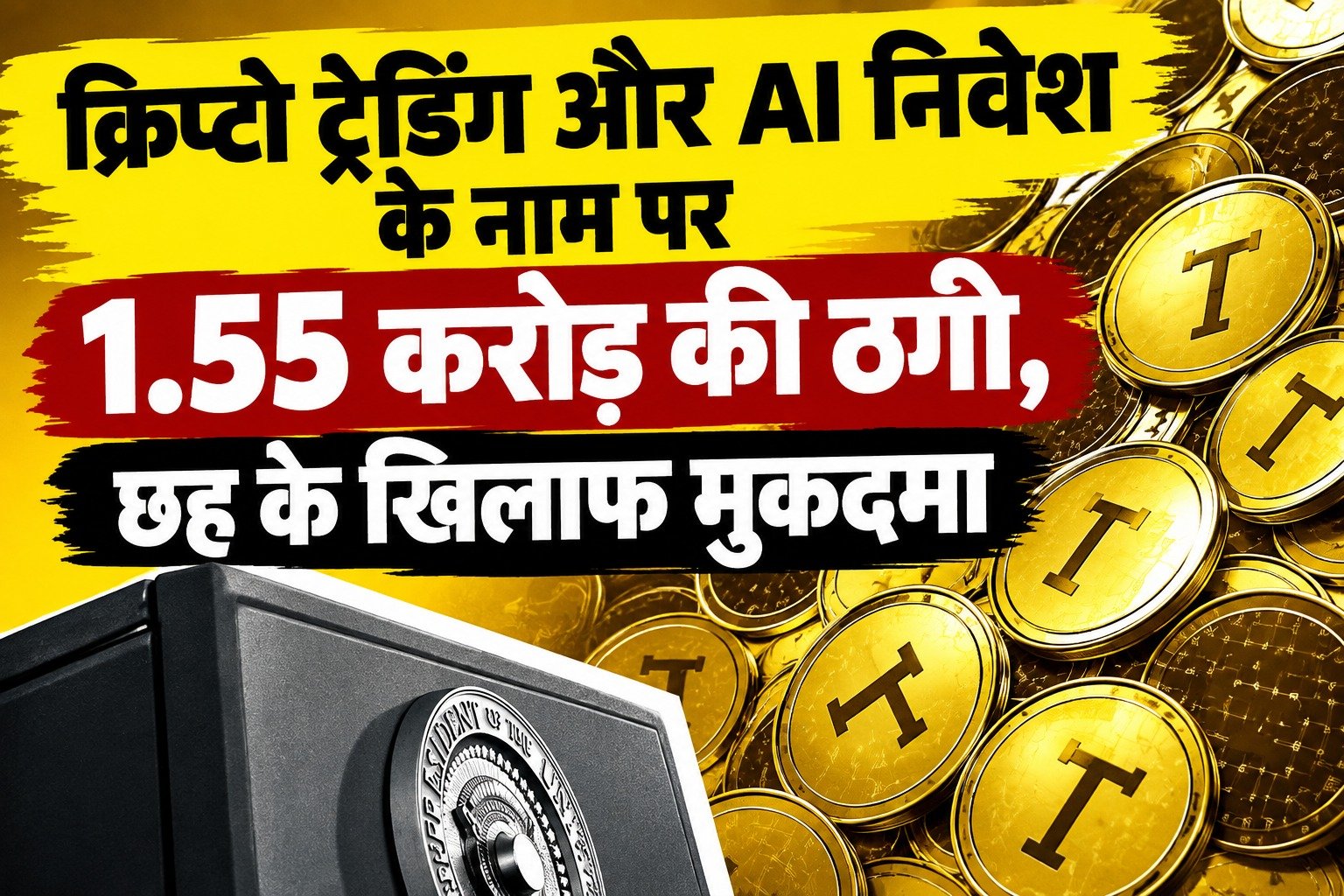 क्रिप्टो ट्रेडिंग और AI निवेश के नाम पर 1.55 करोड़ की ठगी, छह के खिलाफ मुकदमा