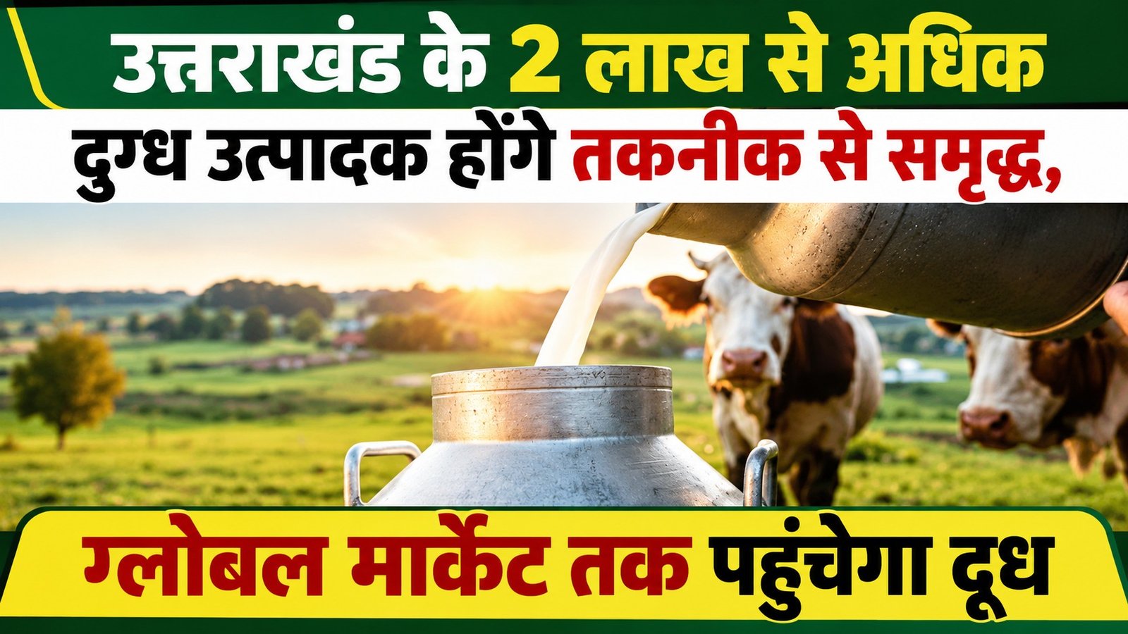 उत्तराखंड के 2 लाख से अधिक दुग्ध उत्पादक होंगे तकनीक से समृद्ध, ग्लोबल मार्केट तक पहुंचेगा दूध