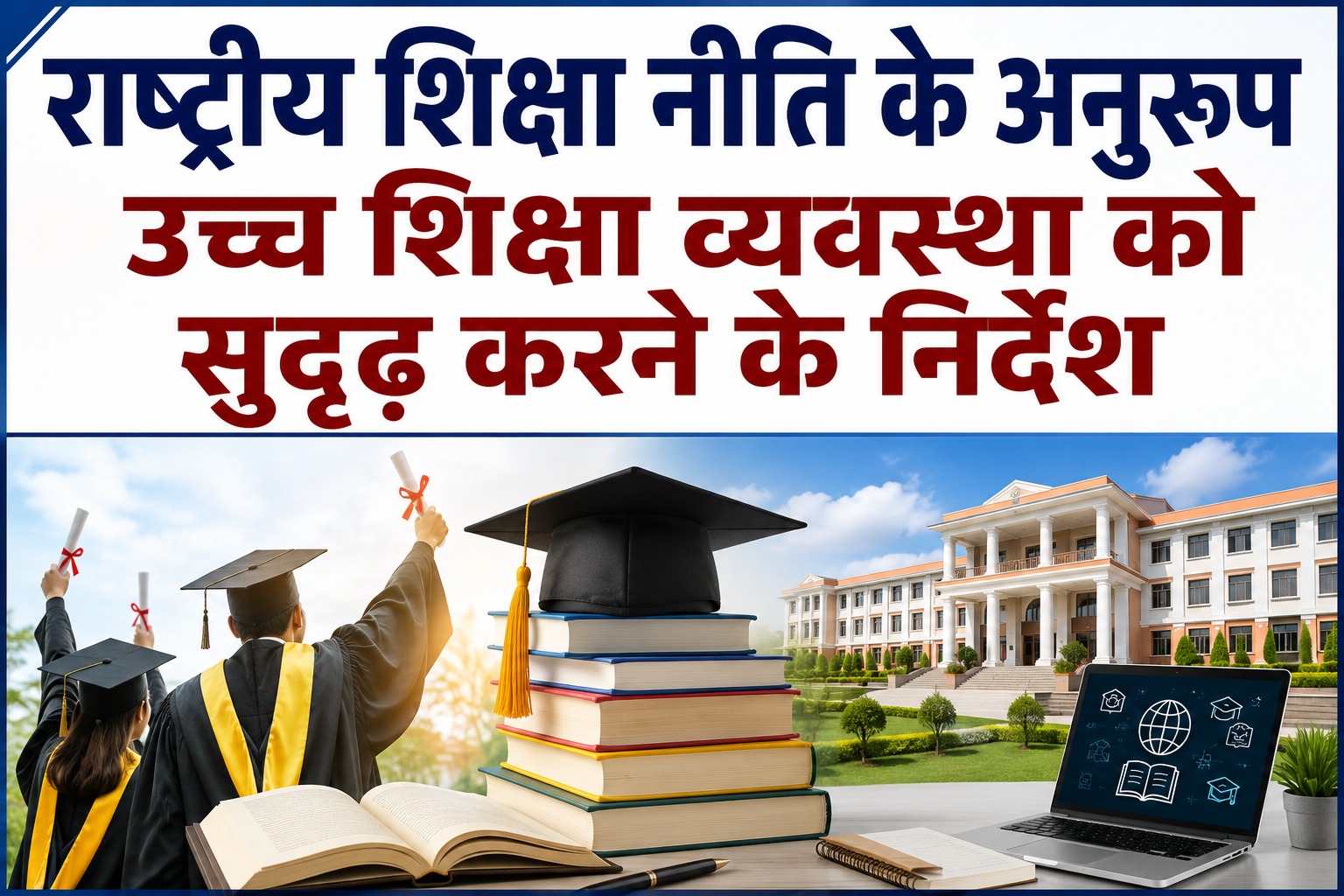 राष्ट्रीय शिक्षा नीति के अनुरूप उच्च शिक्षा व्यवस्था को सुदृढ़ करने के निर्देश