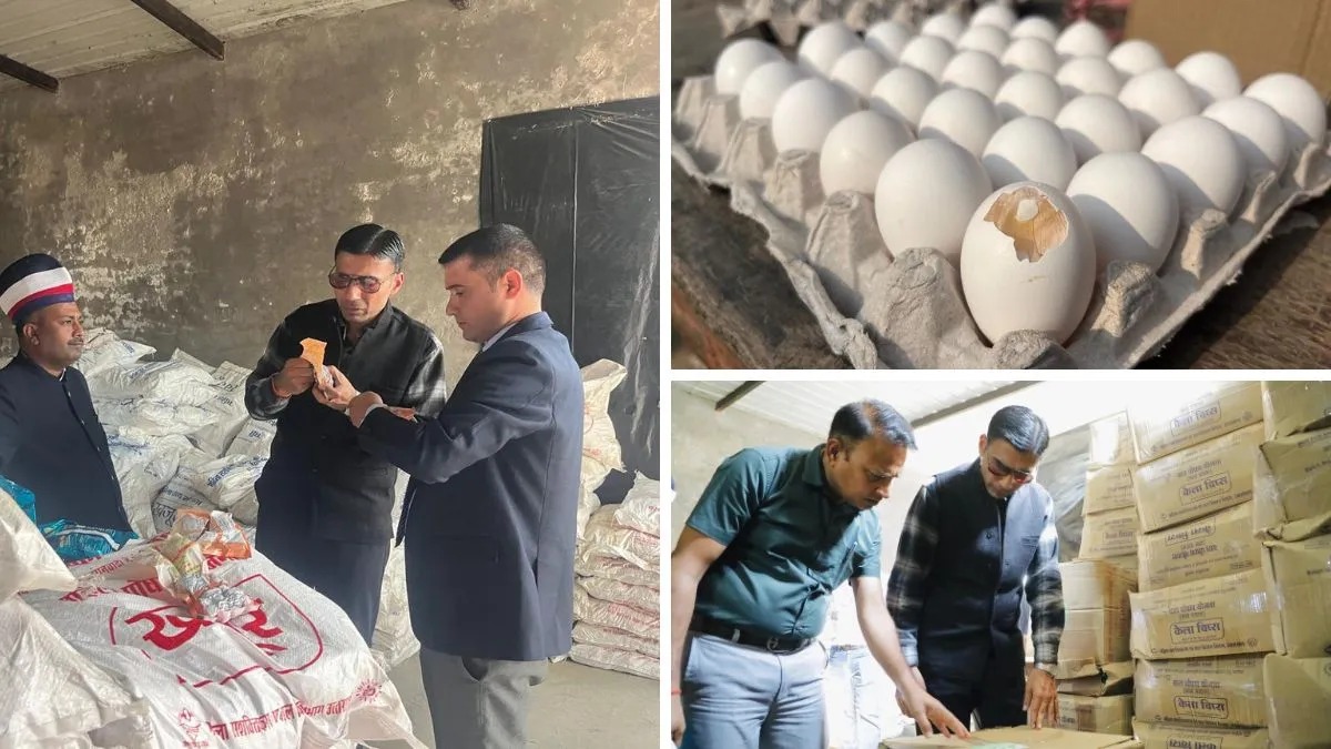 आंगनबाड़ी पोषण सामग्री के सेंट्रल गोदाम पर डीएम का औचक निरीक्षण