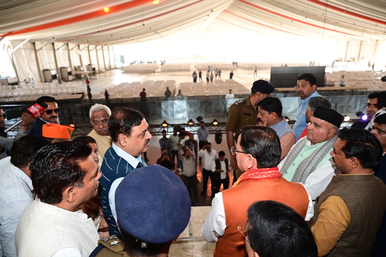 अमित शाह के हरिद्वार दौरे की तैयारियों का मुख्यमंत्री ने किया निरीक्षण