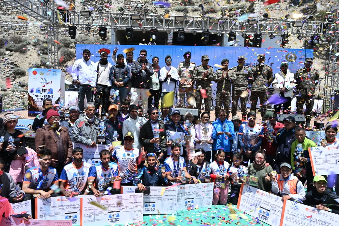नीति घाटी में गूंजा फिट इंडिया का संदेश, ‘नीति एक्सट्रीम अल्ट्रा रन’ का पुरस्कार वितरण समारोह संपन्न